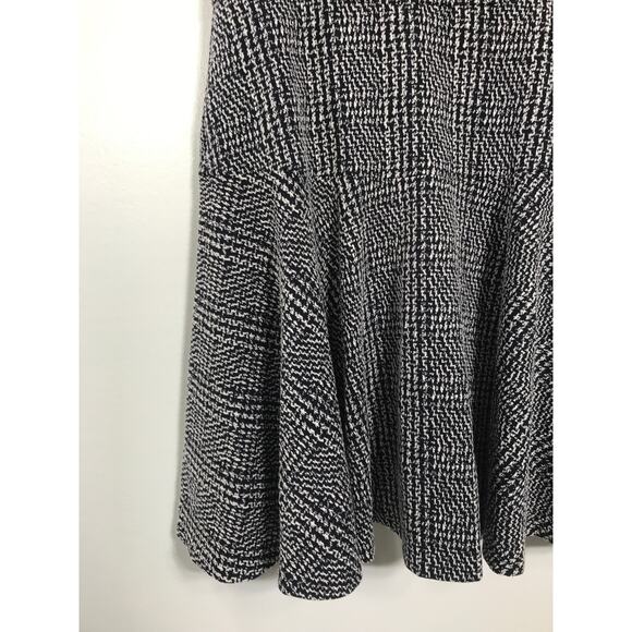 Eliza J NWT Navy Blue White Textured Dress Simple Cute Feminine Women's 14 Guest - Picture 5 of 11